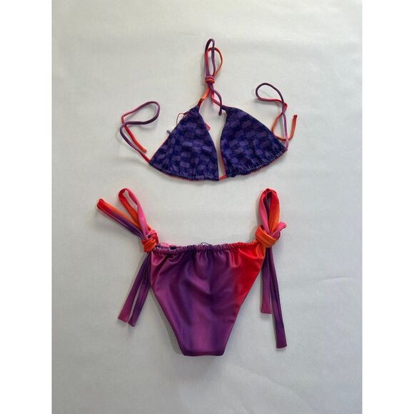 NWT Solkissed Alexis Top Maverick Bottom Bikini in Sunset Kissed(REVERSIBLE) - Picture 3 of 4
